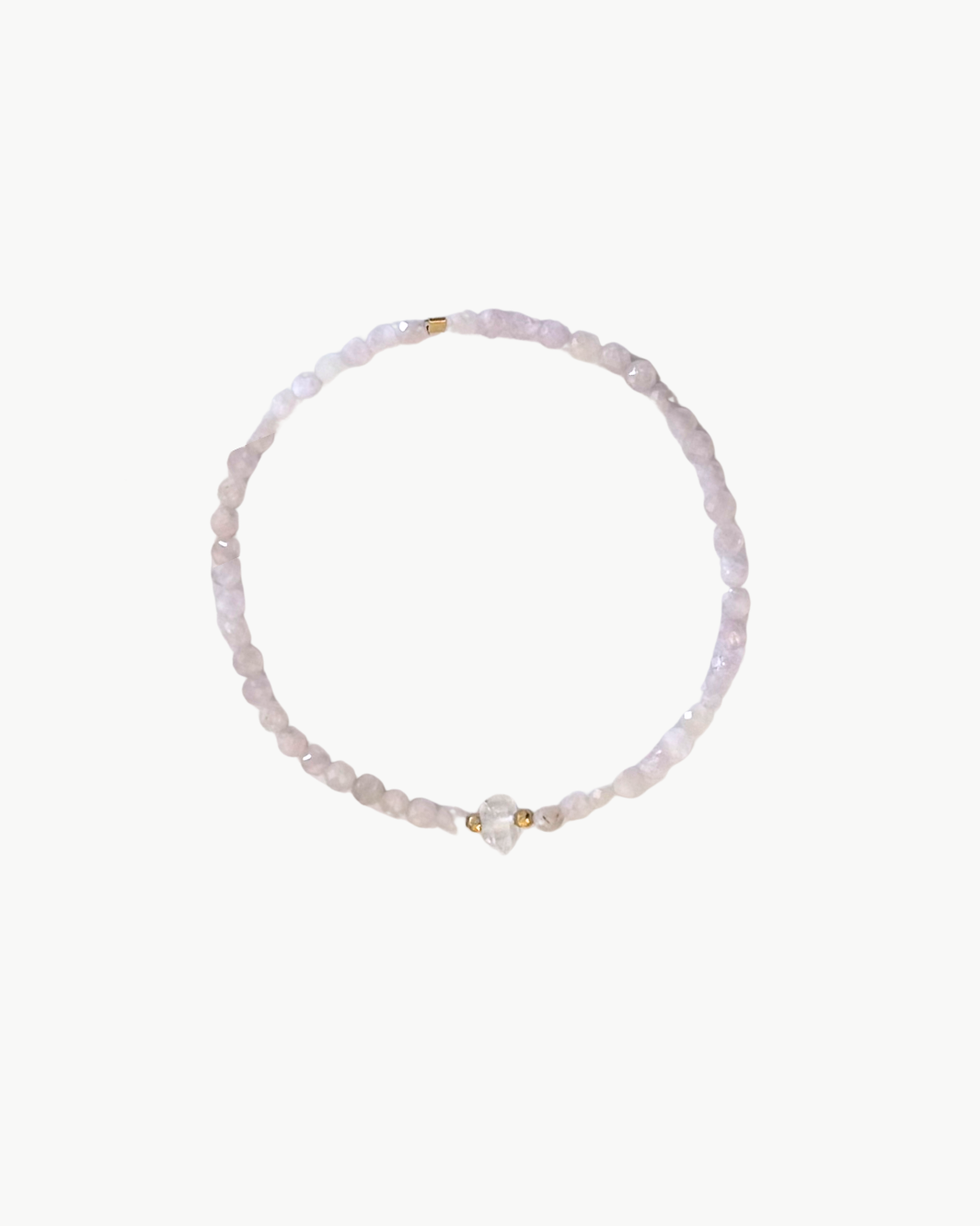 BEADED BRACELET IN ASHY PINK - Romi Boutique