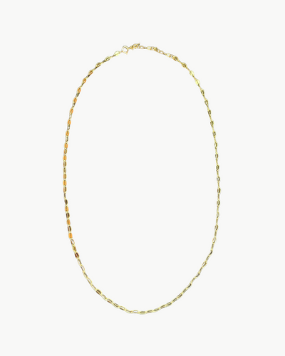 DAINTY CHAIN LINK NECKLACE IN GOLD - Romi Boutique