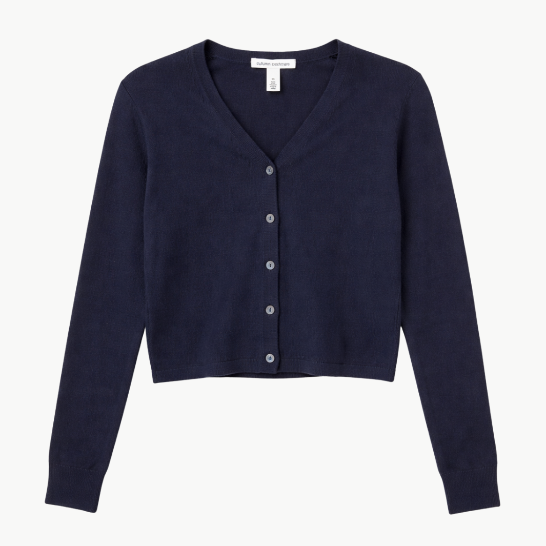Autumn Cashmere FITTED HIGH V CARDIGAN at Romi Boutique