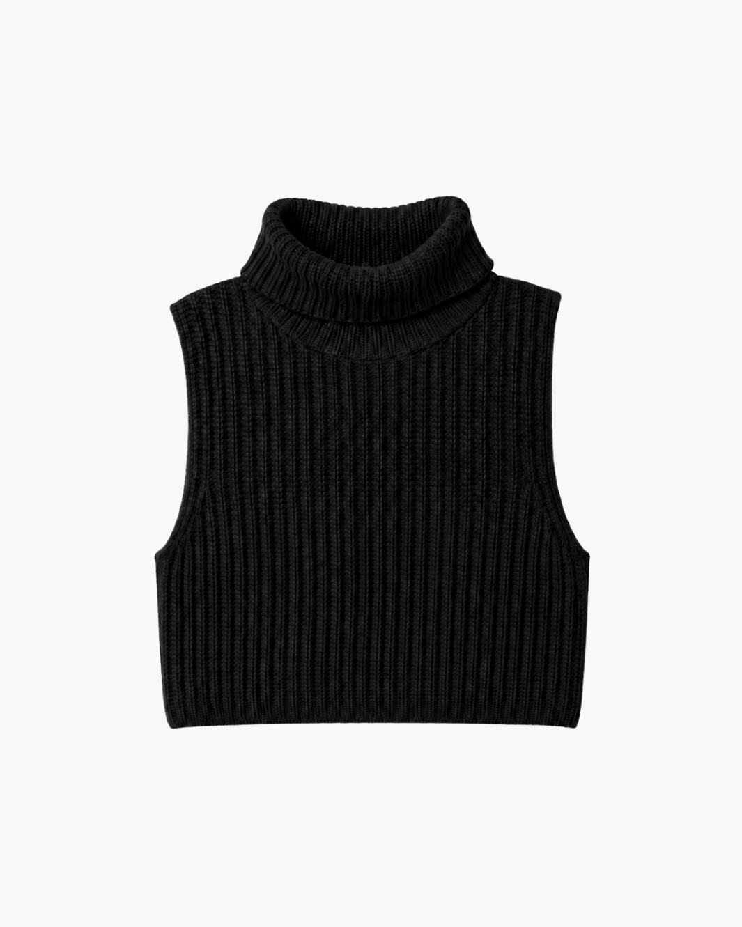 Saige Cropped Cashmere Turtleneck