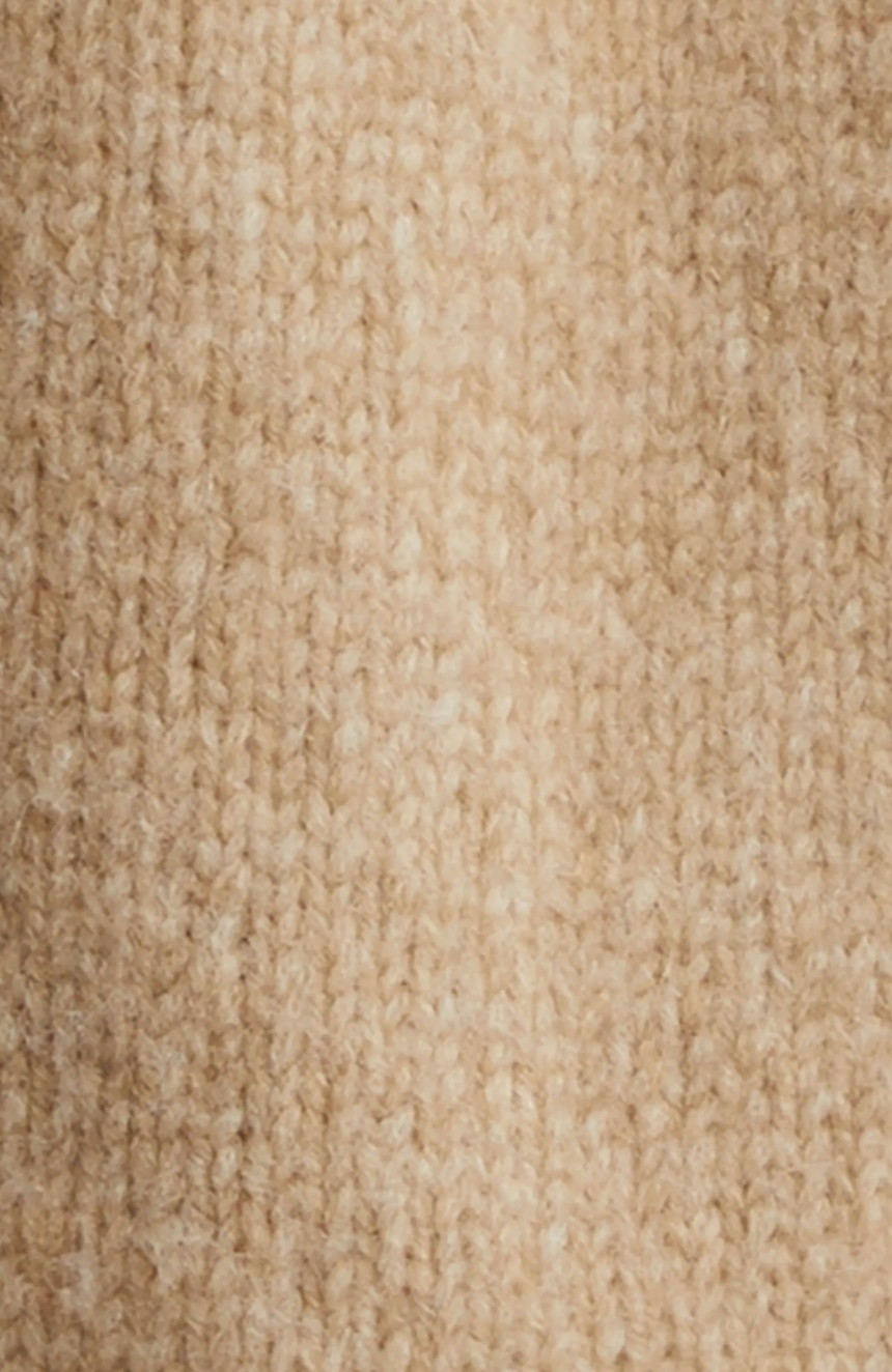 ALENA SWEATER IN LIGHT CAMEL FAIR ISLE