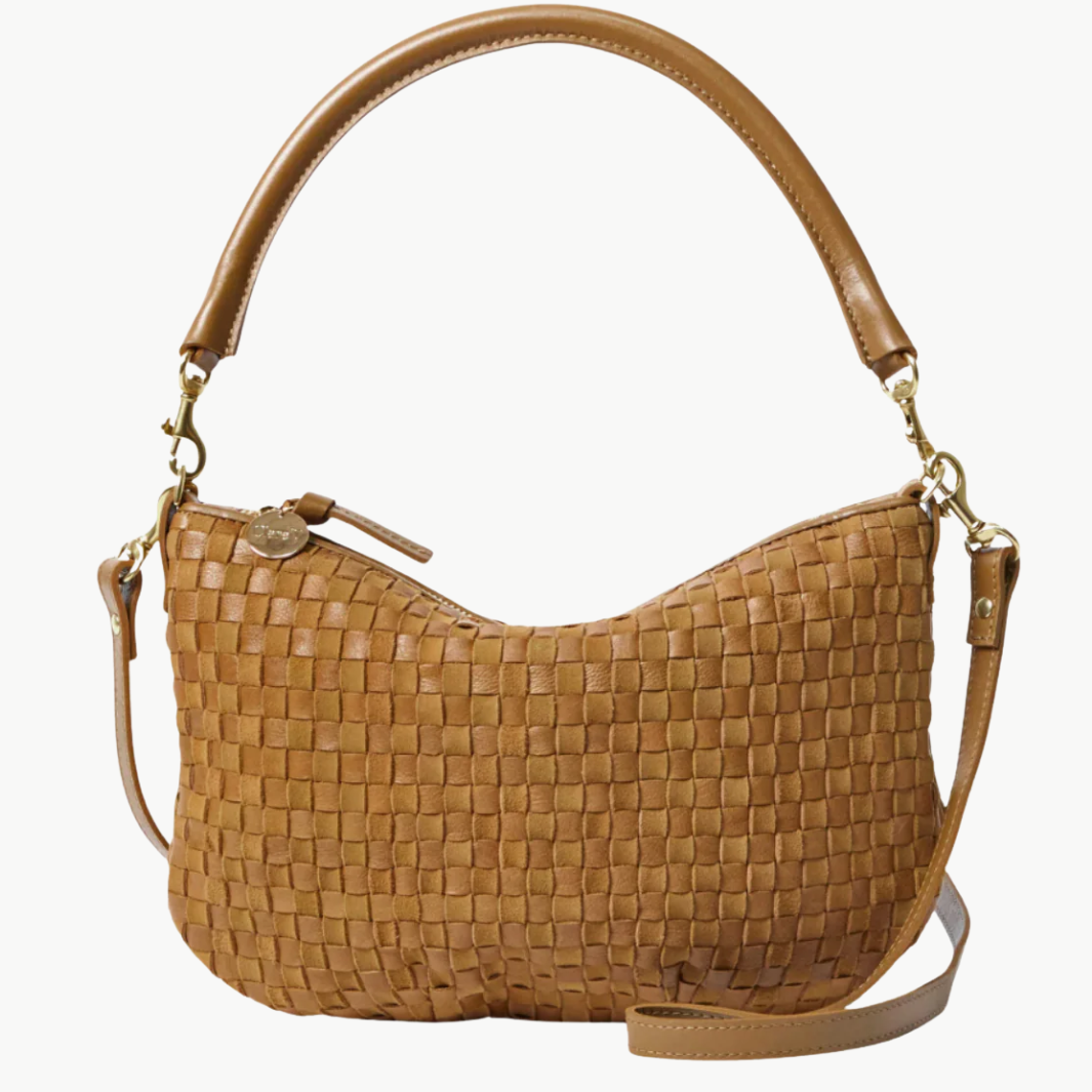 Clare V PETIT MOYEN MESSENGER LEATHER/SUEDE at Romi Boutique