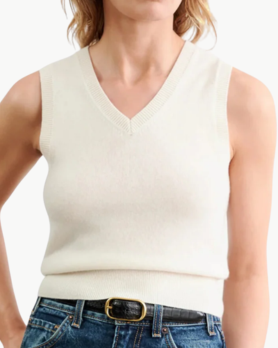 FEBRUARY TANK IN IVORY