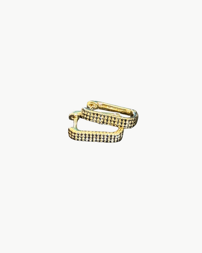 JUMBO LOLA HOOP EARRING IN 14K BLACK DIAMOND
