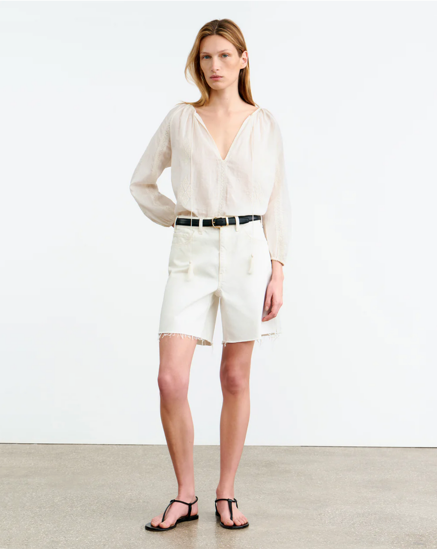 CRISTO BLOUSE IN IVORY