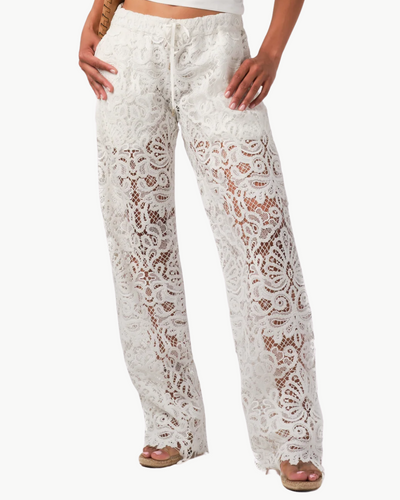 BRIE PANTS IN WHITE - Romi Boutique