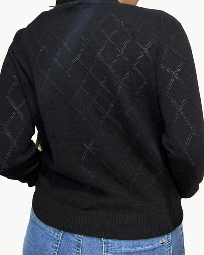 DAHLIA CARDIGAN IN BLACK
