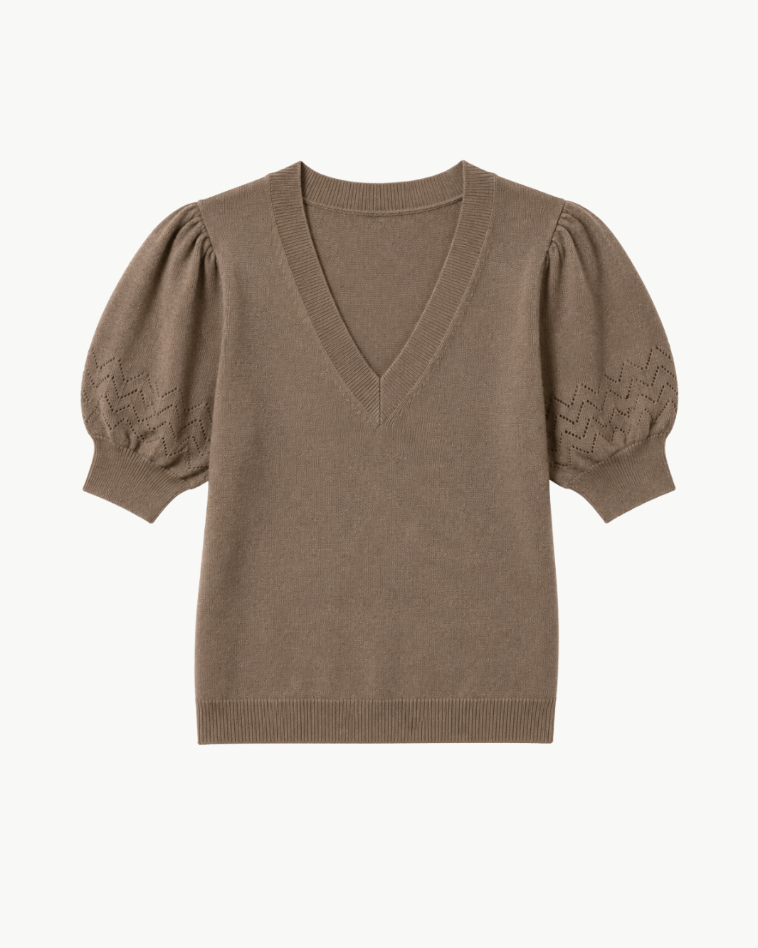 Reina Puff Cashmere Top