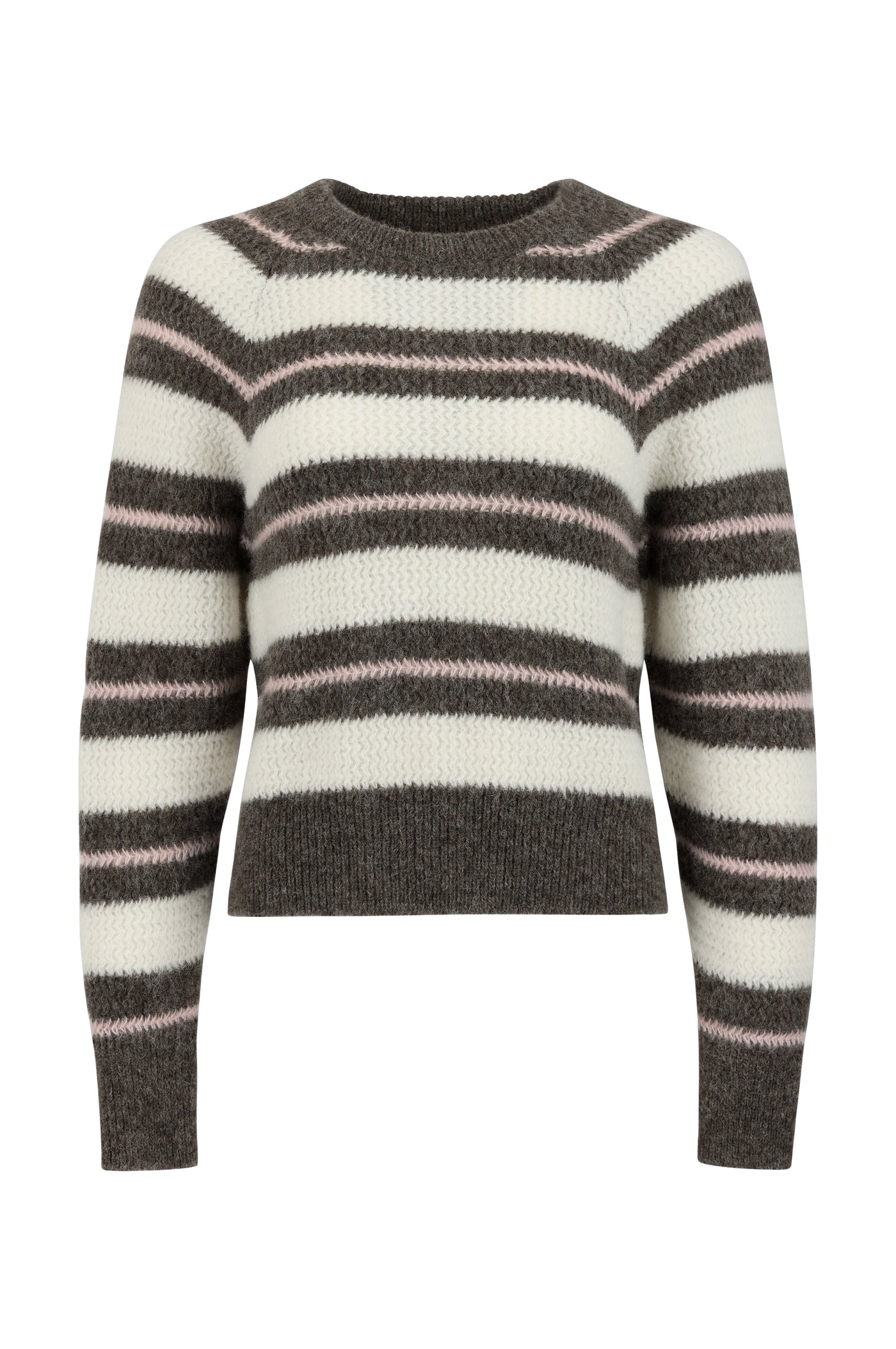 SYDNEY SWEATER IN COCOA/BONE MULTI
