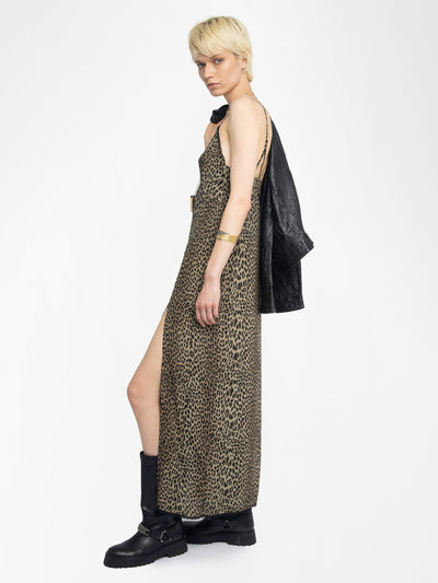 RAMELIL DRESS IN LEAVES