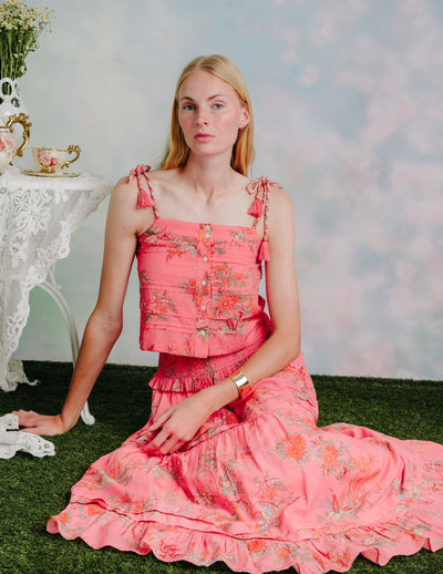 NOLAN SKIRT IN MAYFAIR FLORAL PRINT
