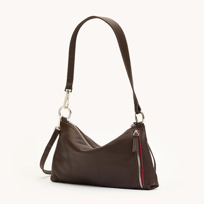KYLE IN ESPRESSO PEBBLE/SILVER - Romi Boutique