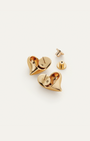 Jenny Bird Art Heart Symmetrical Button Earrings at Romi Boutique