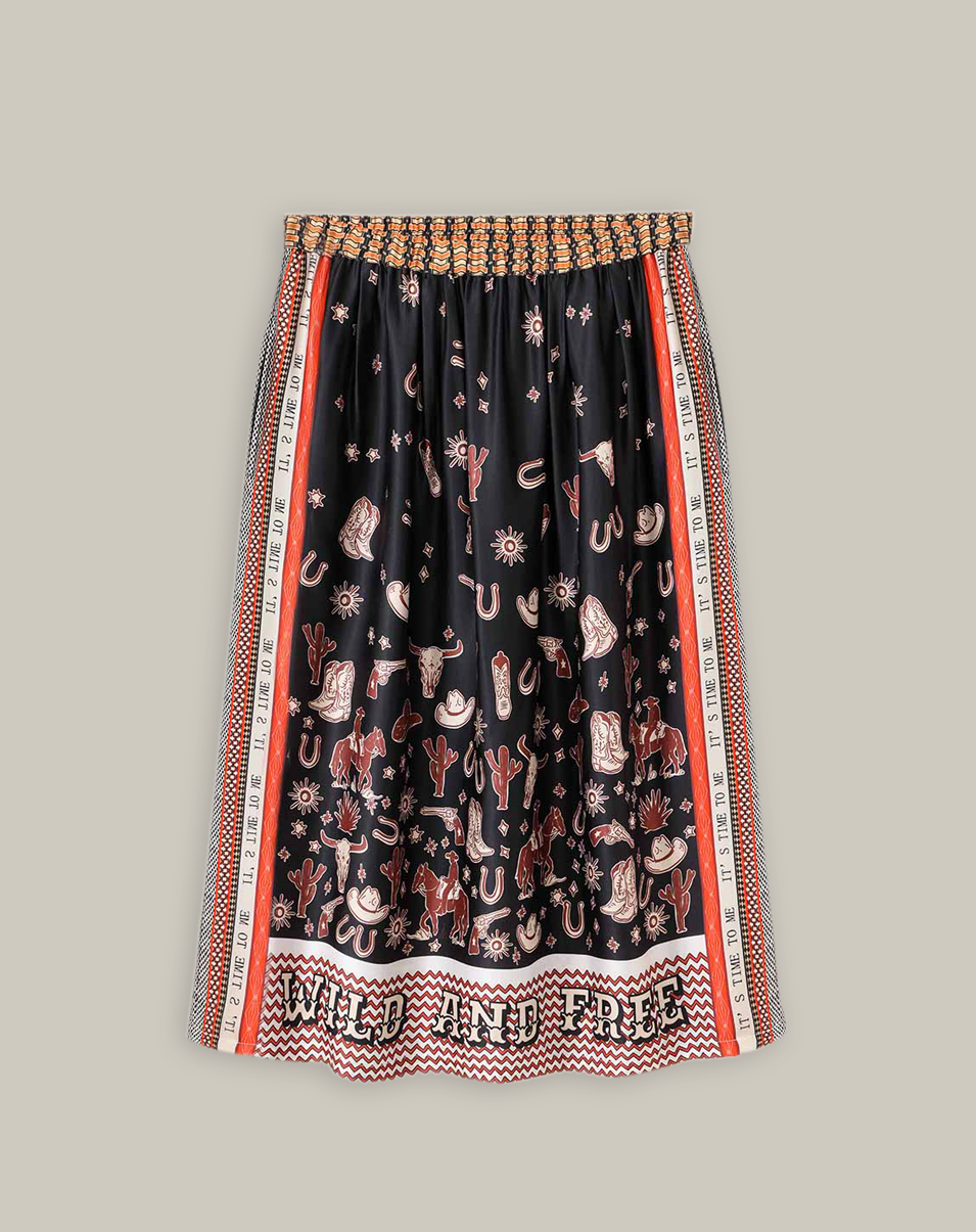 VANESSA MIDI SKIRT IN RODEO