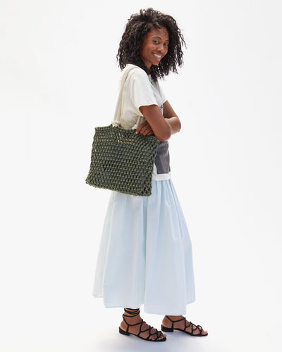 SANDY IN ARMY WITH CREAM HANDLES - Romi Boutique