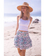 Bell PLEATED SMOCKED MINI SKIRT at Romi Boutique