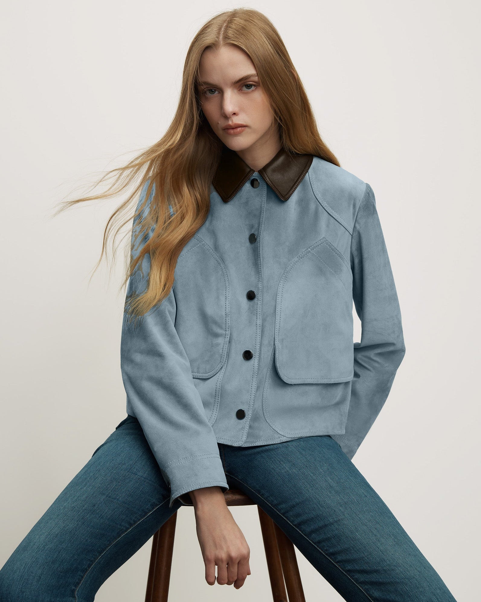 Veronica Beard Walters Suede Jacket at Romi Boutique