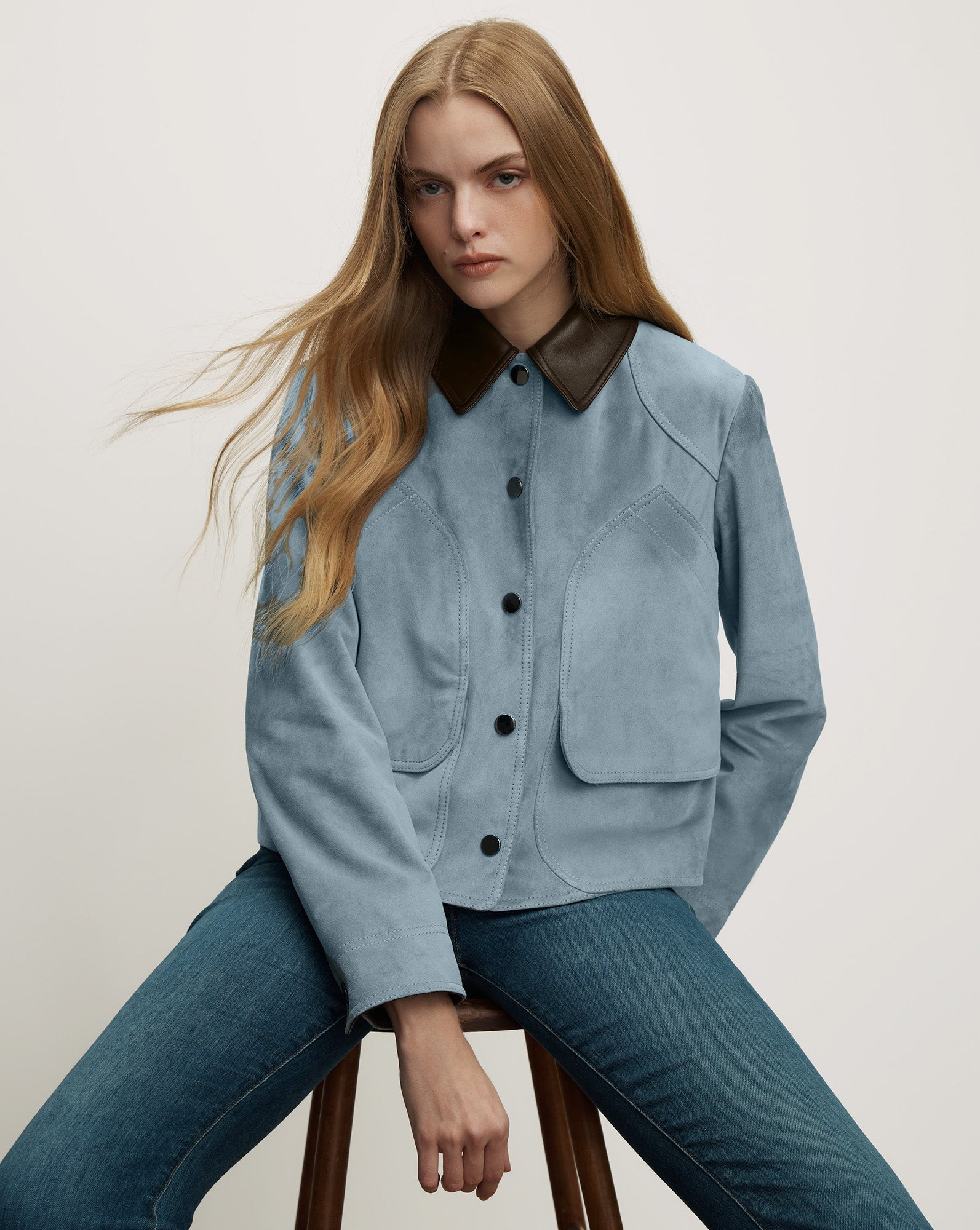 Veronica Beard Walters Suede Jacket at Romi Boutique