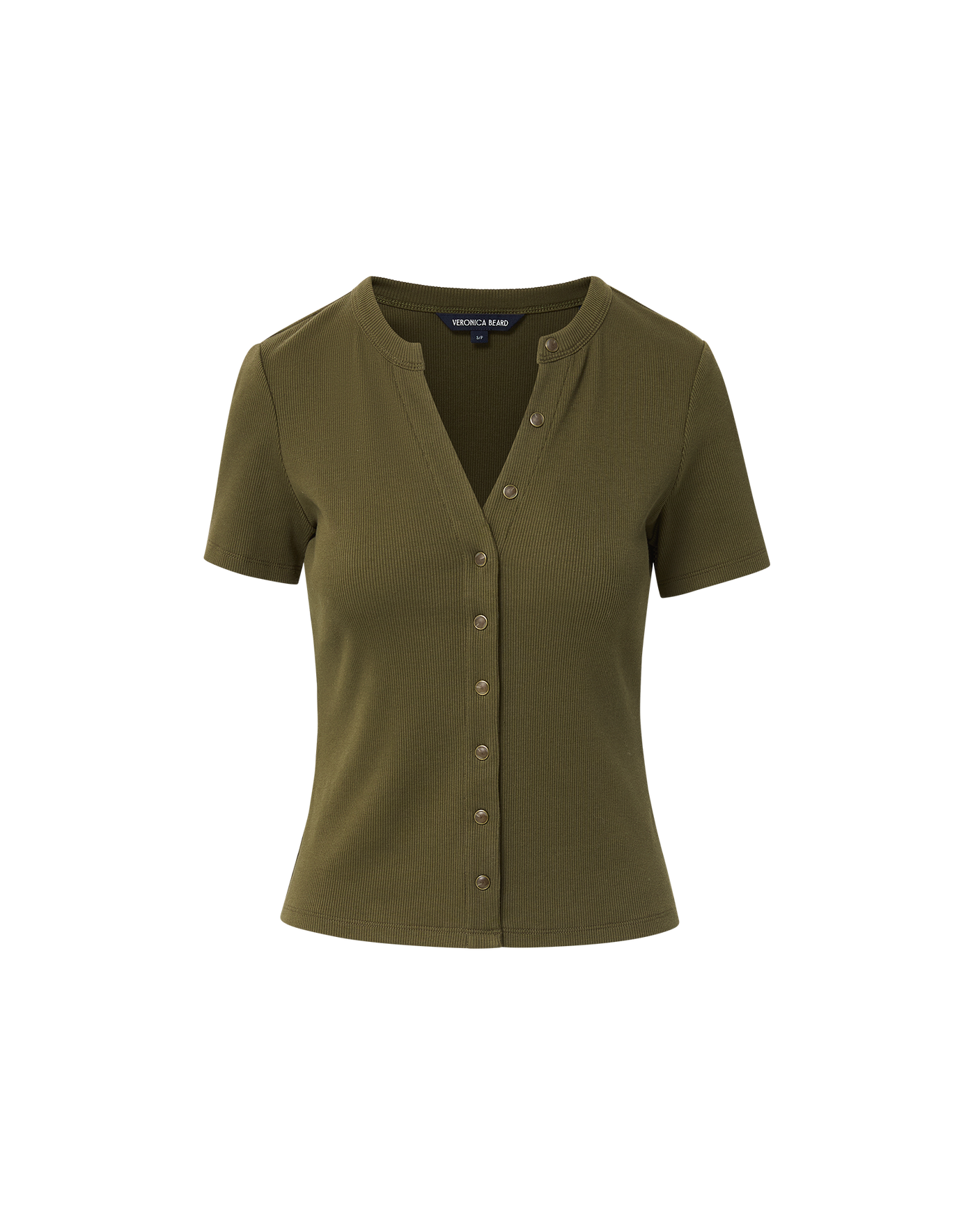 DILIA BUTTON DOWN T-SHIRT IN CYPRESS