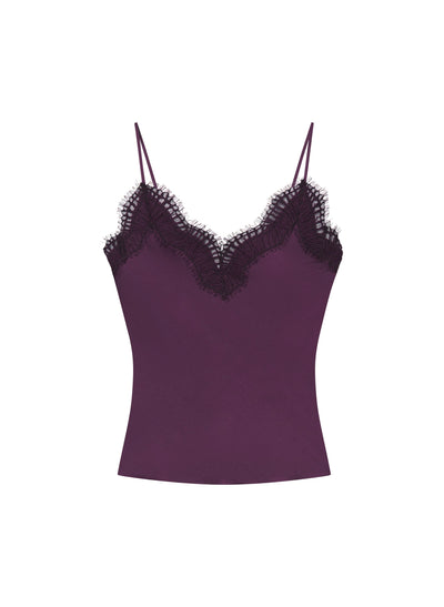 PRESLEY CAMISOLE TOP IN DEEP PLUM