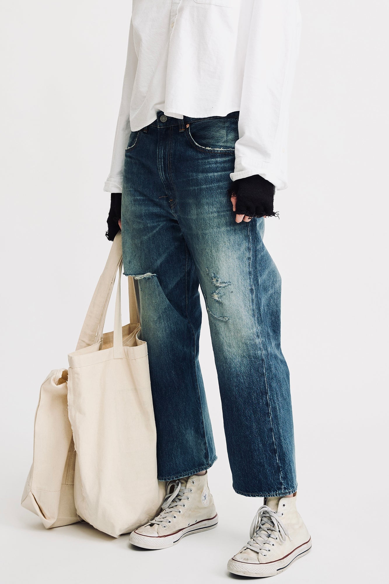 HAISLEY SLOUCH BOYFRIEND JEAN IN ESHER BLUE