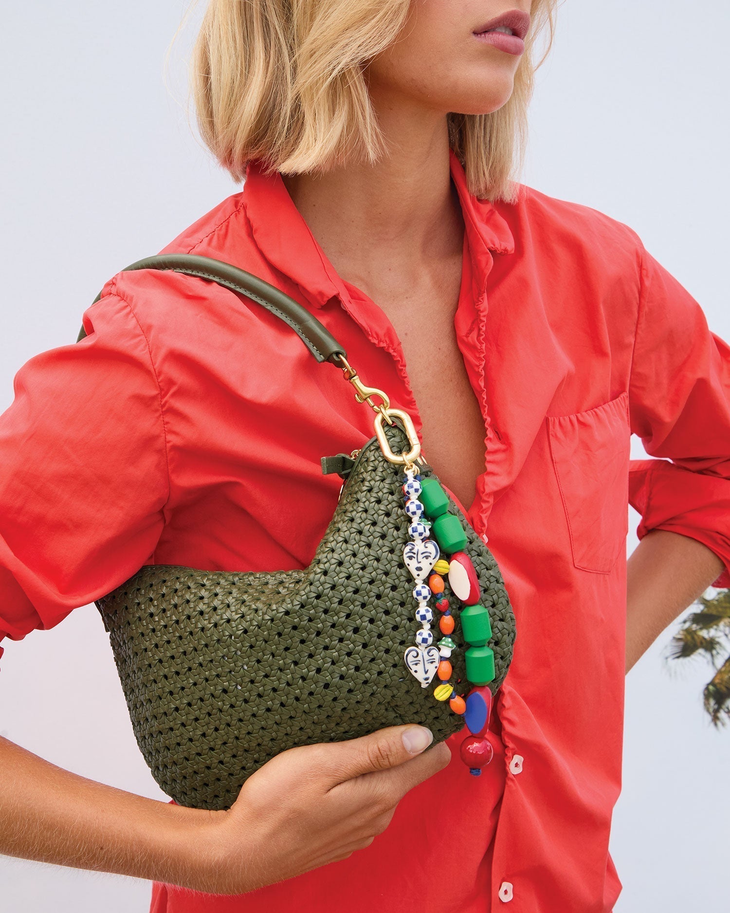 Clare V PETIT MOYEN MESSENGER at Romi Boutique