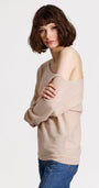 Minnie Rose CASHMERE OFF THE SHOULDER TOP at Romi Boutique
