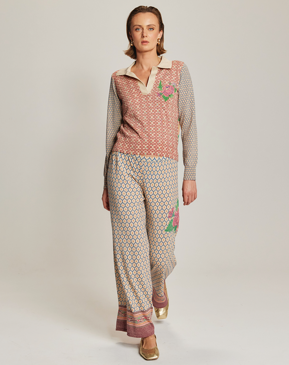 MILLIE POLO KNIT IN SHIPIBO