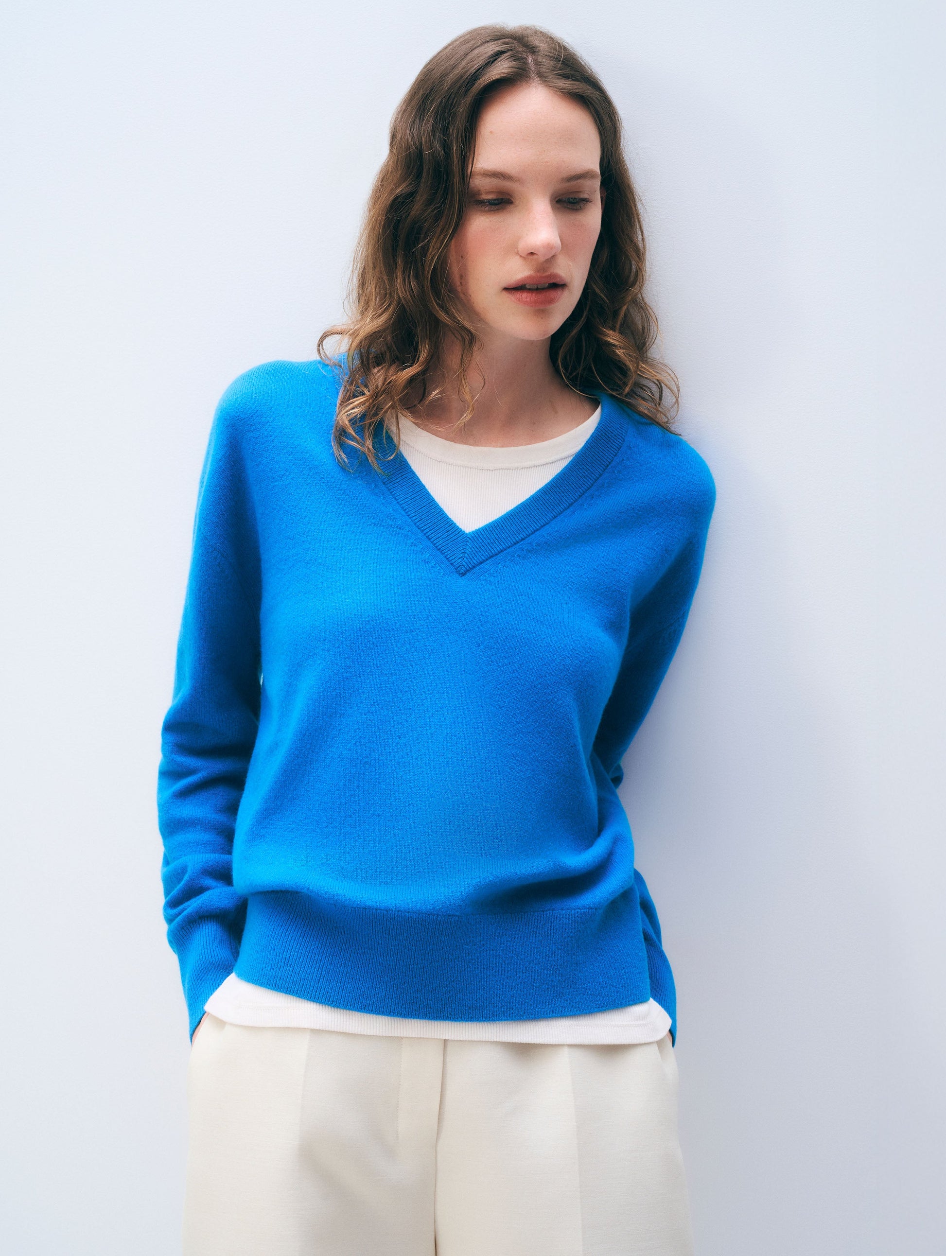 Cashmere V Neck Sweater