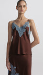 A.L.C Hana Satin and Lace Camisole Top at Romi Boutique