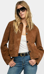 Zadig & Voltaire LESSA CROPPED SUEDE JACKET at Romi Boutique