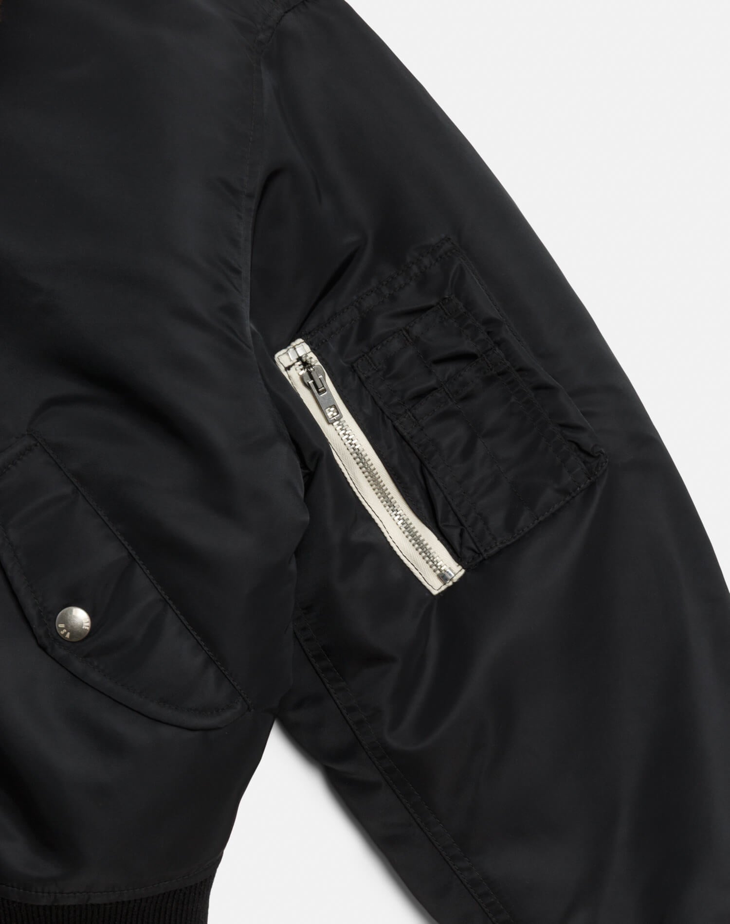 Re/Done SHRUNKEN BOMBER at Romi Boutique
