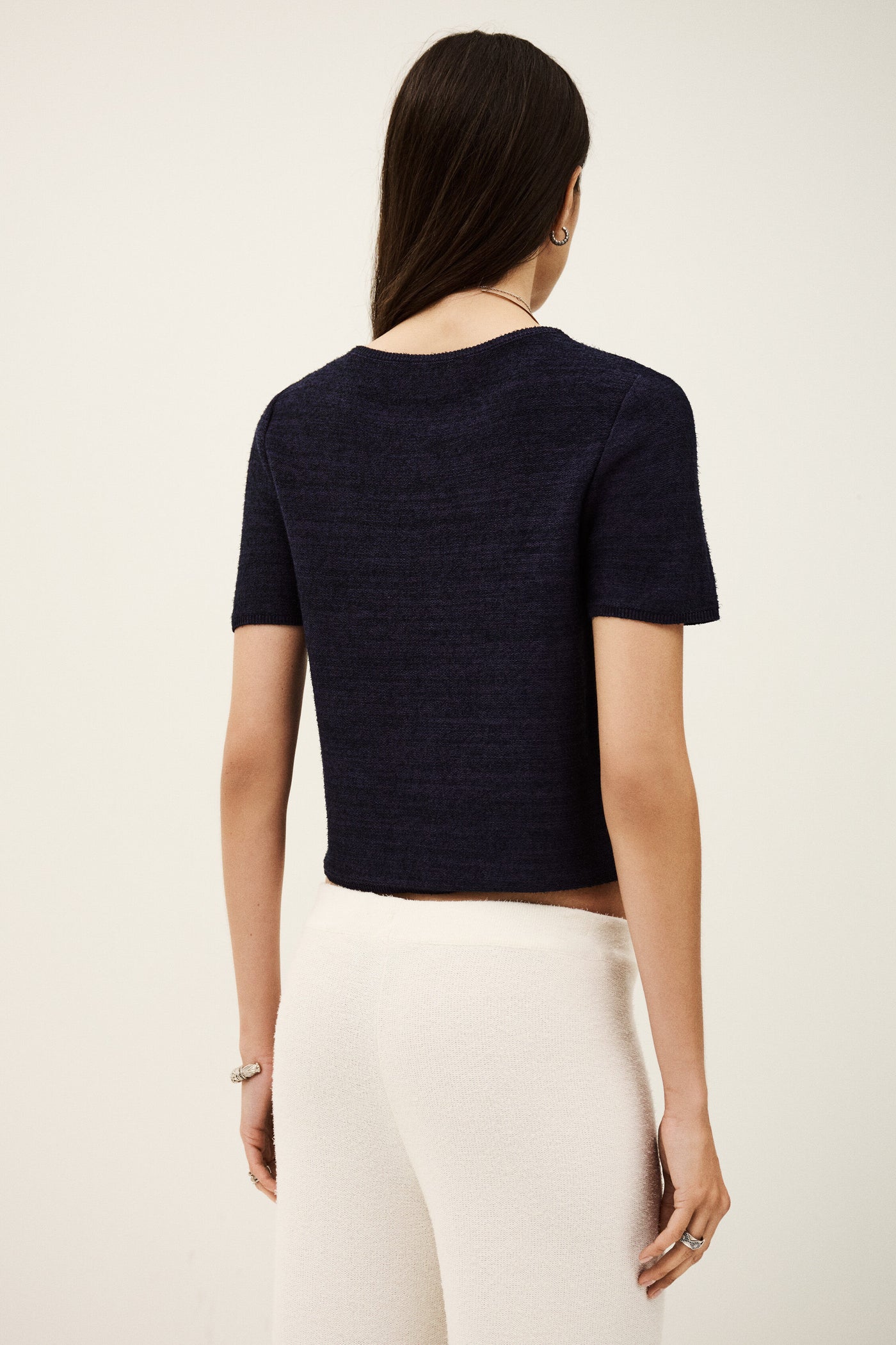 KENZA TOP IN NAVY