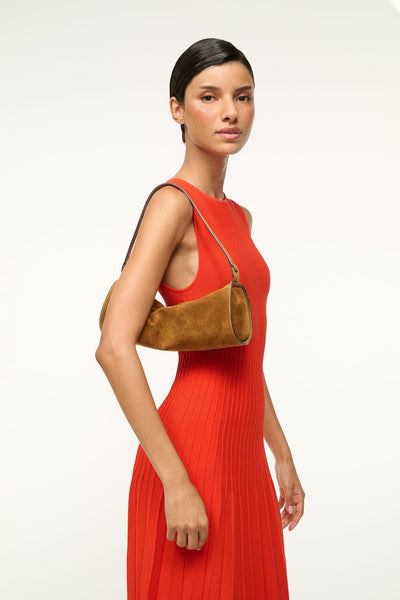 MINI TARU BAG IN TAN SUEDE - Romi Boutique