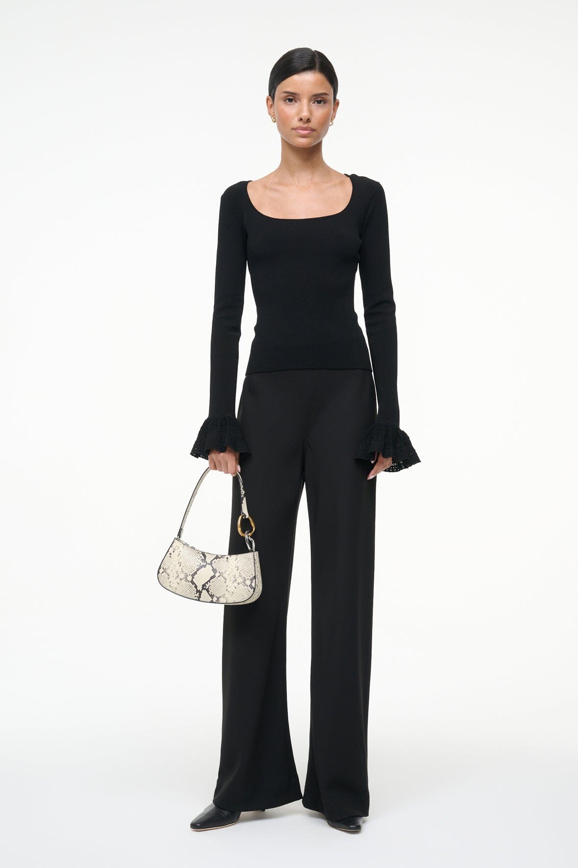 OLLIE BAG IN WHITE SNAKE
