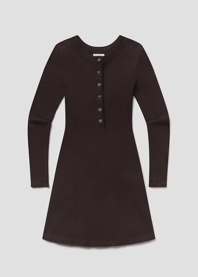 NALI MINI DRESS IN CHOCOLATE