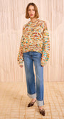 Ulla Johnson MAUDE MULTICOLOR KNIT PULLOVER at Romi Boutique
