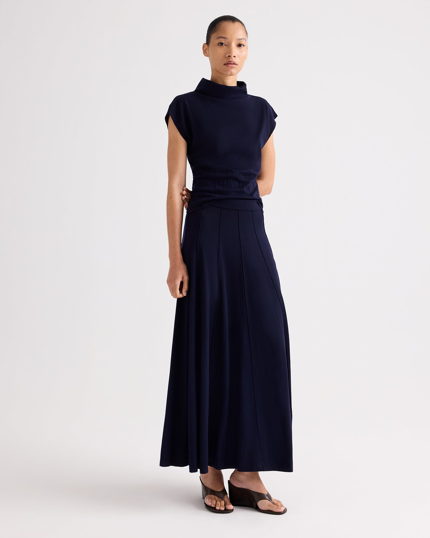 TWP Seamed Maxi Skirt at Romi Boutique