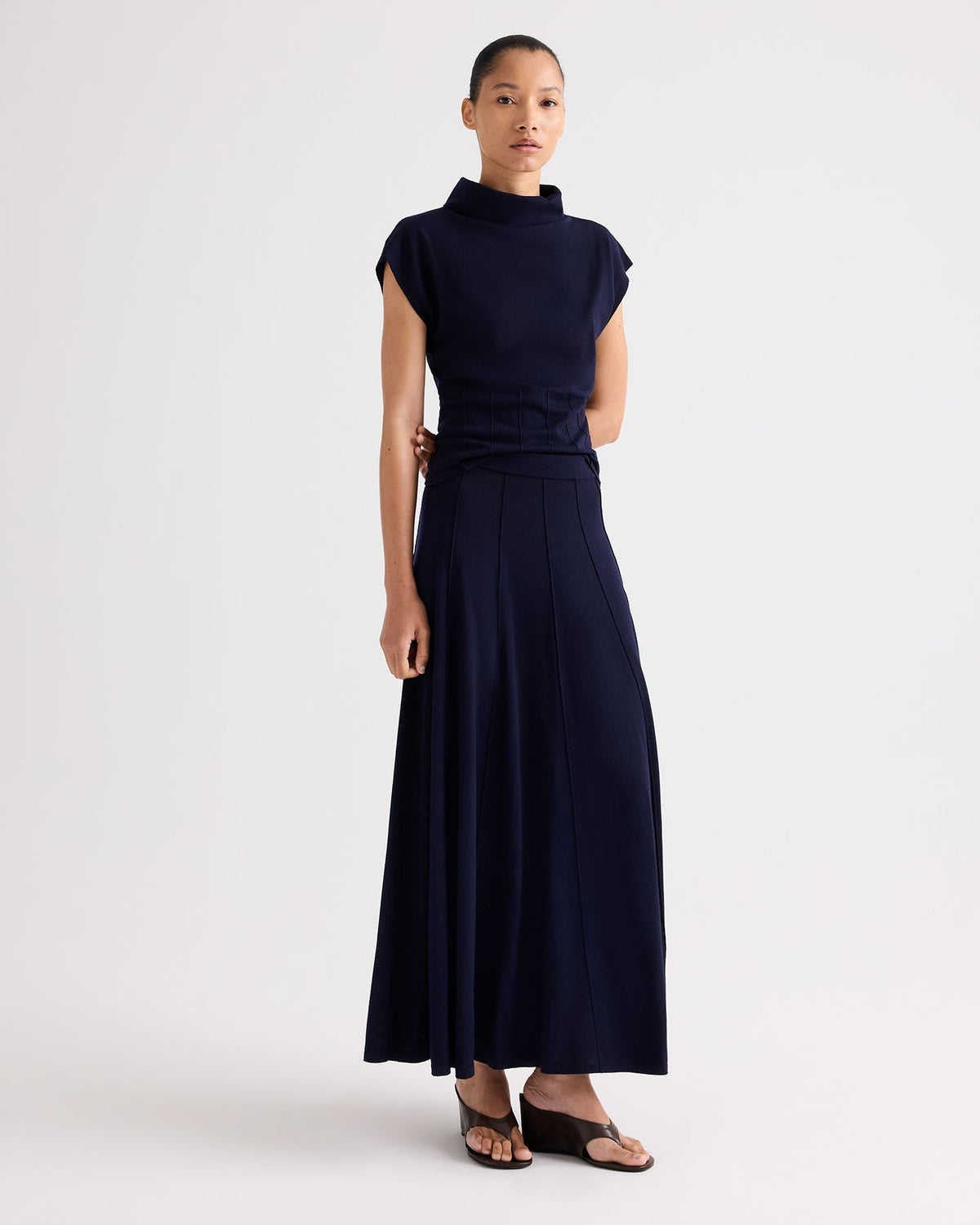 TWP Seamed Maxi Skirt at Romi Boutique