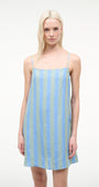 Staud LAURA LINEN MINI DRESS at Romi Boutique