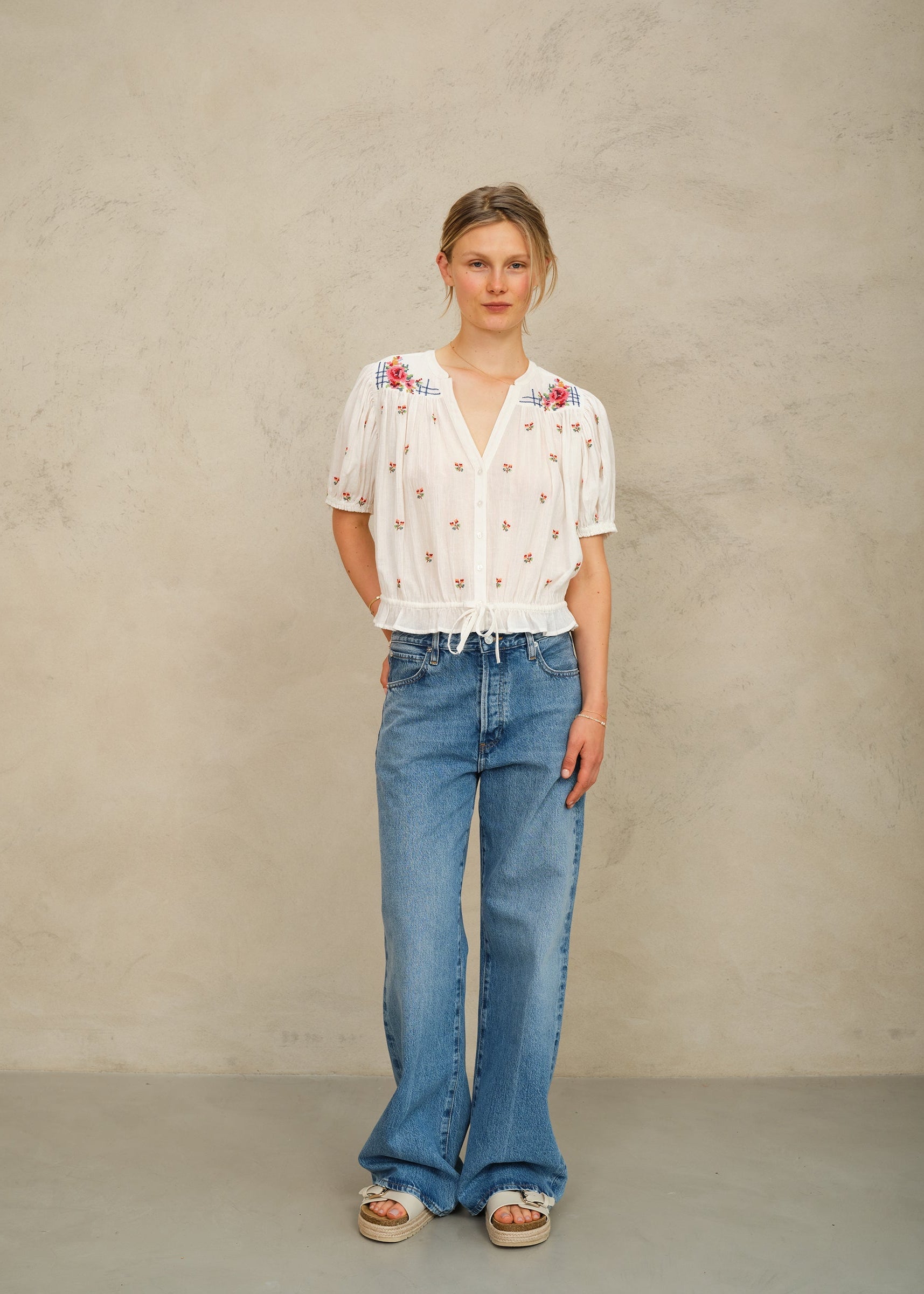 Mabe Harlie Short Sleeve Top at Romi Boutique