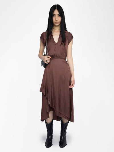 RANDALL DRESS IN BURGUNDY