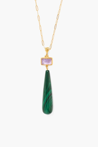 MESSINA NECKLACE IN MALACHITE MIX