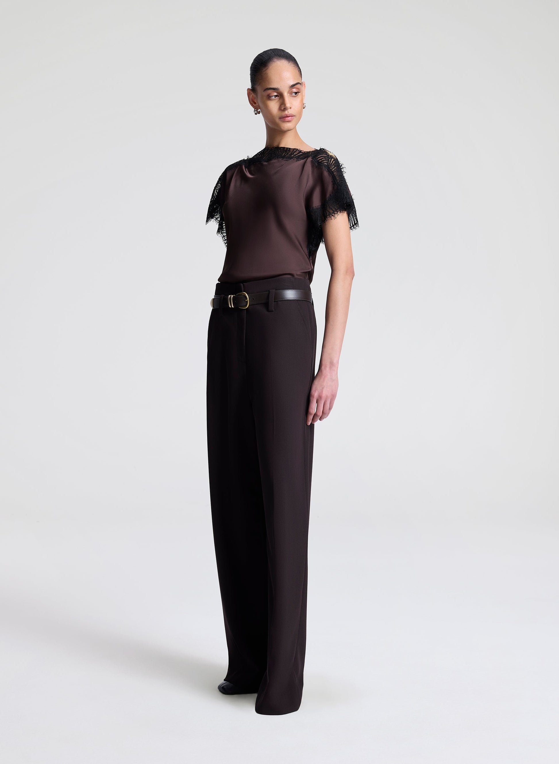 A.L.C LUNA SATIN TOP at Romi Boutique