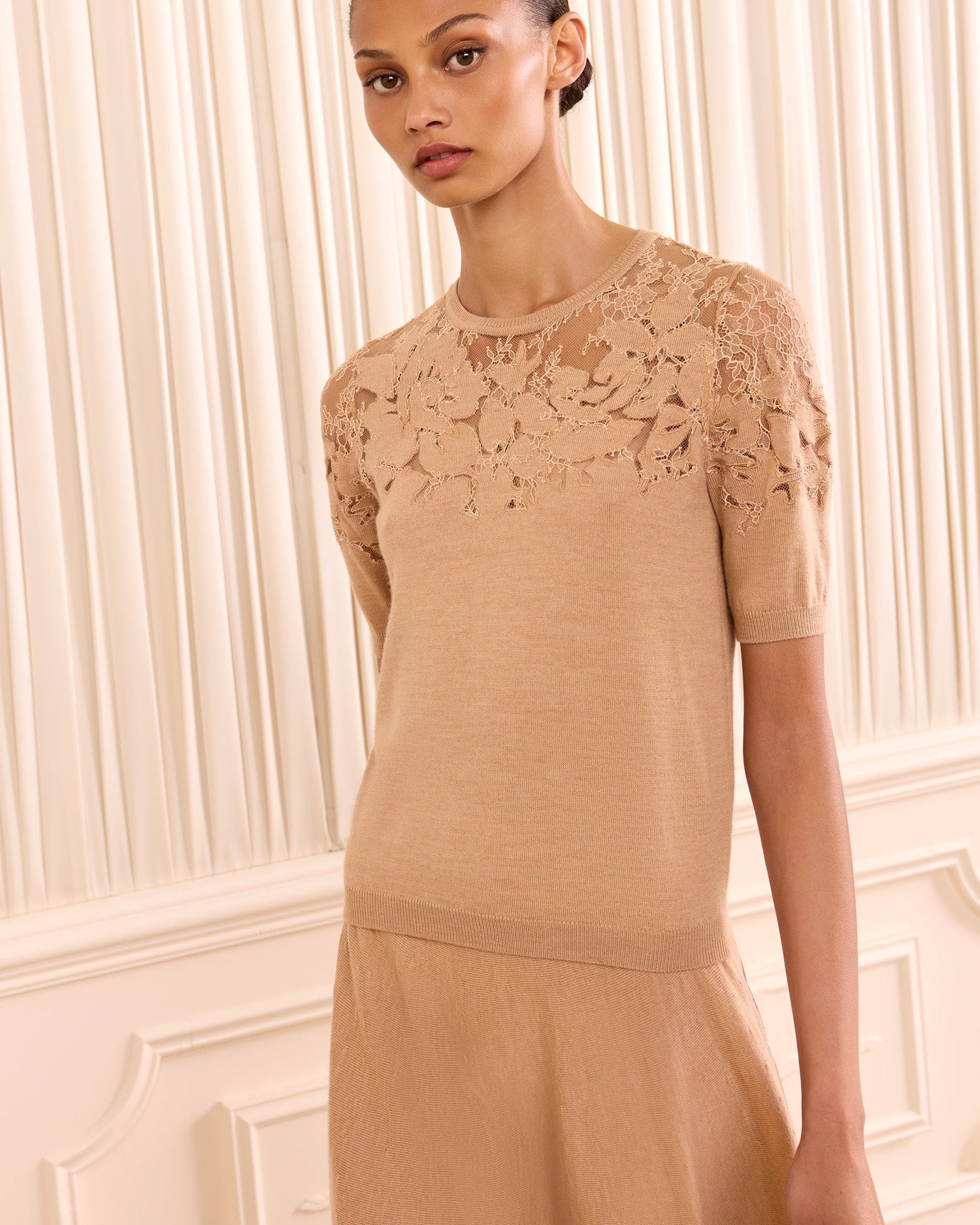 Ella Short Sleeve Lace Top