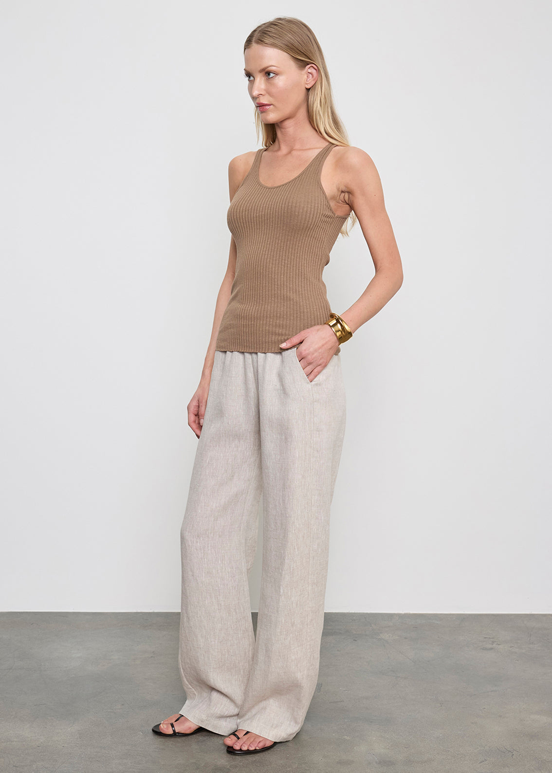 Military Rib Crop Tank