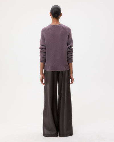 NEW JILL CREWNECK IN SMOKED LAVENDER