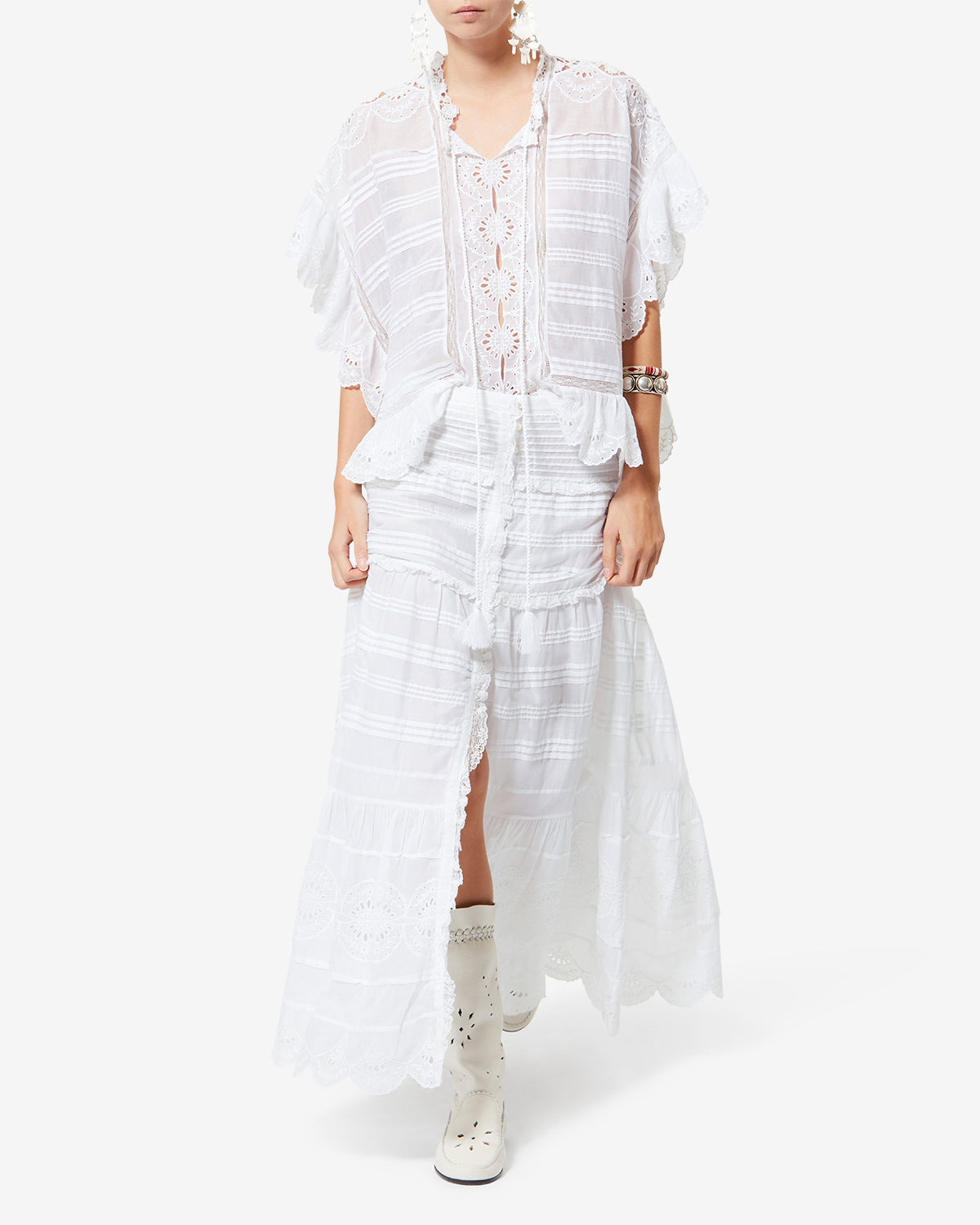 PAYTON TOP IN WHITE by Isabel Marant - Romi Boutique