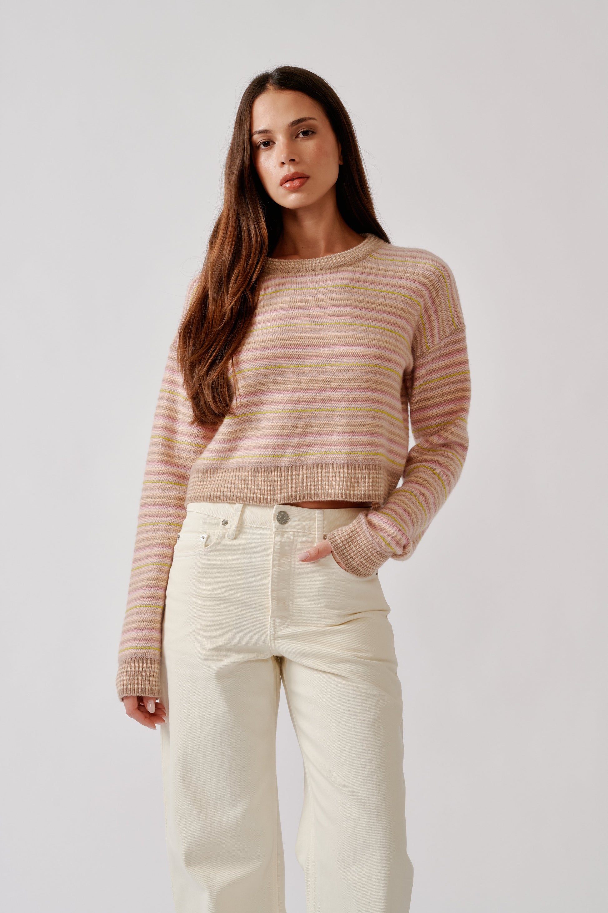 Stevie Shrunken Crewneck Pullover