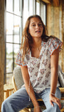 Mabe Stella Short Sleeve Top at Romi Boutique